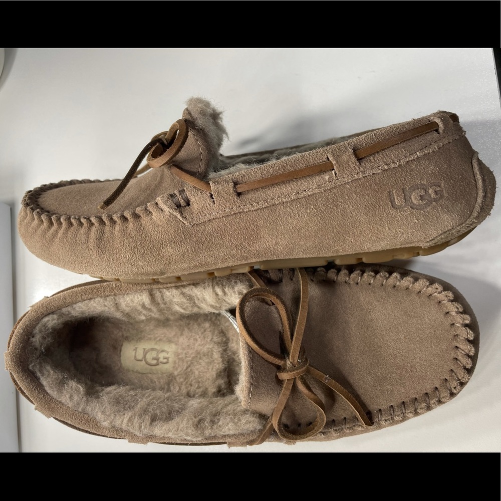 UGG Women's Dakota Wool-Lined Suede Slippers